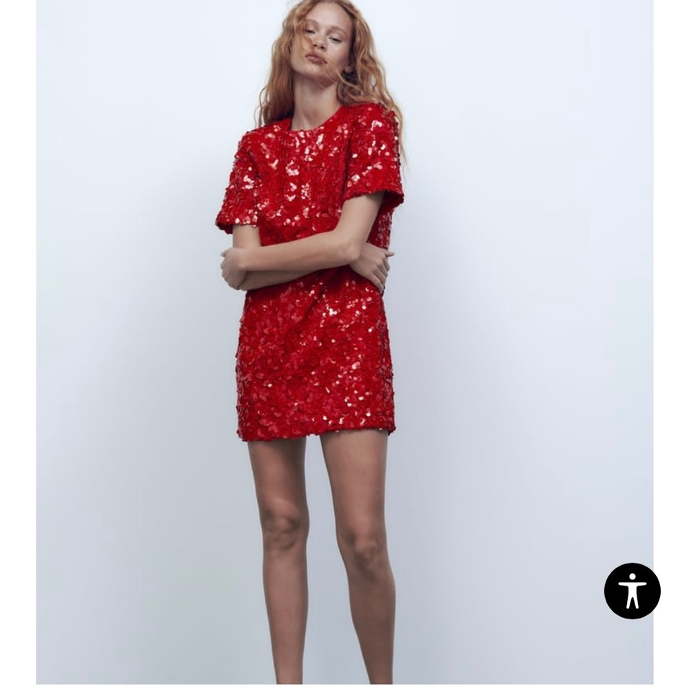 Beautiful red sequin dress